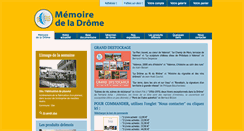 Desktop Screenshot of memoire-drome.com