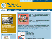 Tablet Screenshot of memoire-drome.com